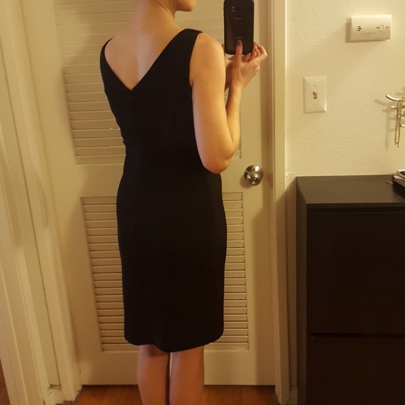 Black Cocktail dress w/ metallic beading - Picture 8 of 8